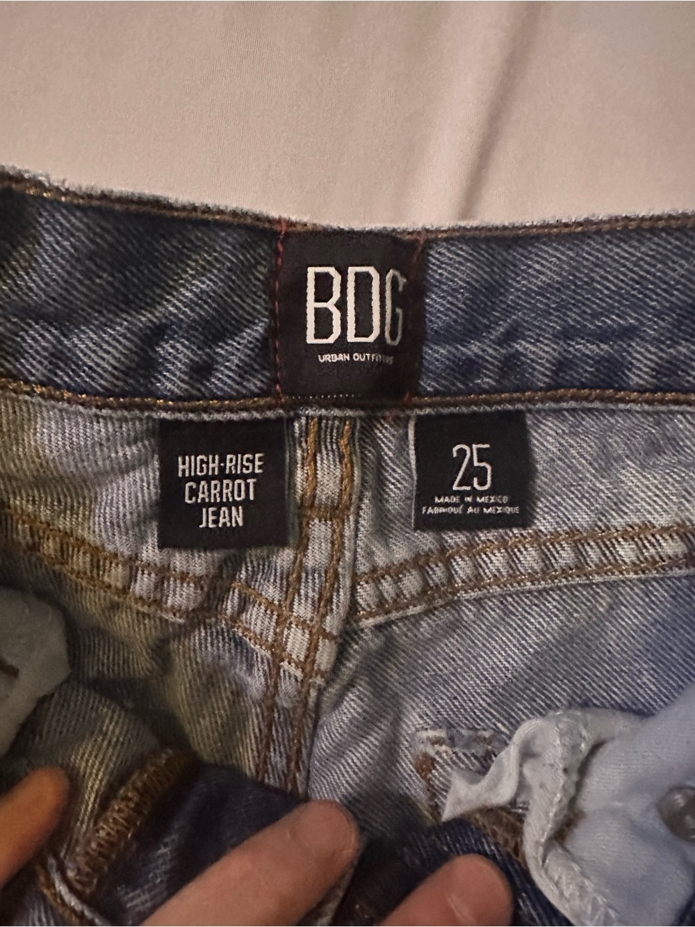 BDG Light Blue High-Rise Carrot Jeans